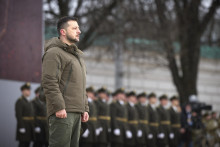 „Rozhodne nastane chvíľa, kedy bude krehkosť Putinovho režimu citeľná aj vo vnútri Ruska,” tvrdí ukrajinský prezident Volodymyr Zelenskyj. FOTO: TASR/AP