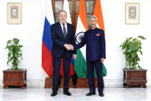 Russia‘s Foreign Minister Sergei Lavrov and India‘s Foreign Minister Subrahmanyam Jaishankar. FOTO: Reuters/Indické ministerstvo zahraničných vecí