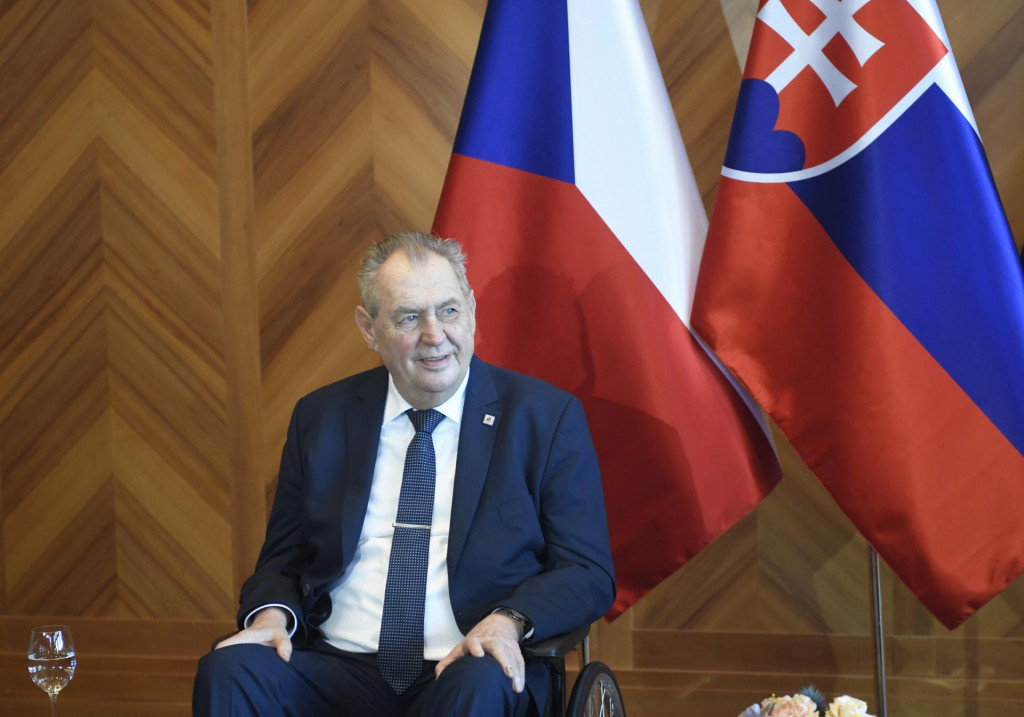 Český prezident Miloš Zeman. FOTO: TASR/František Iván