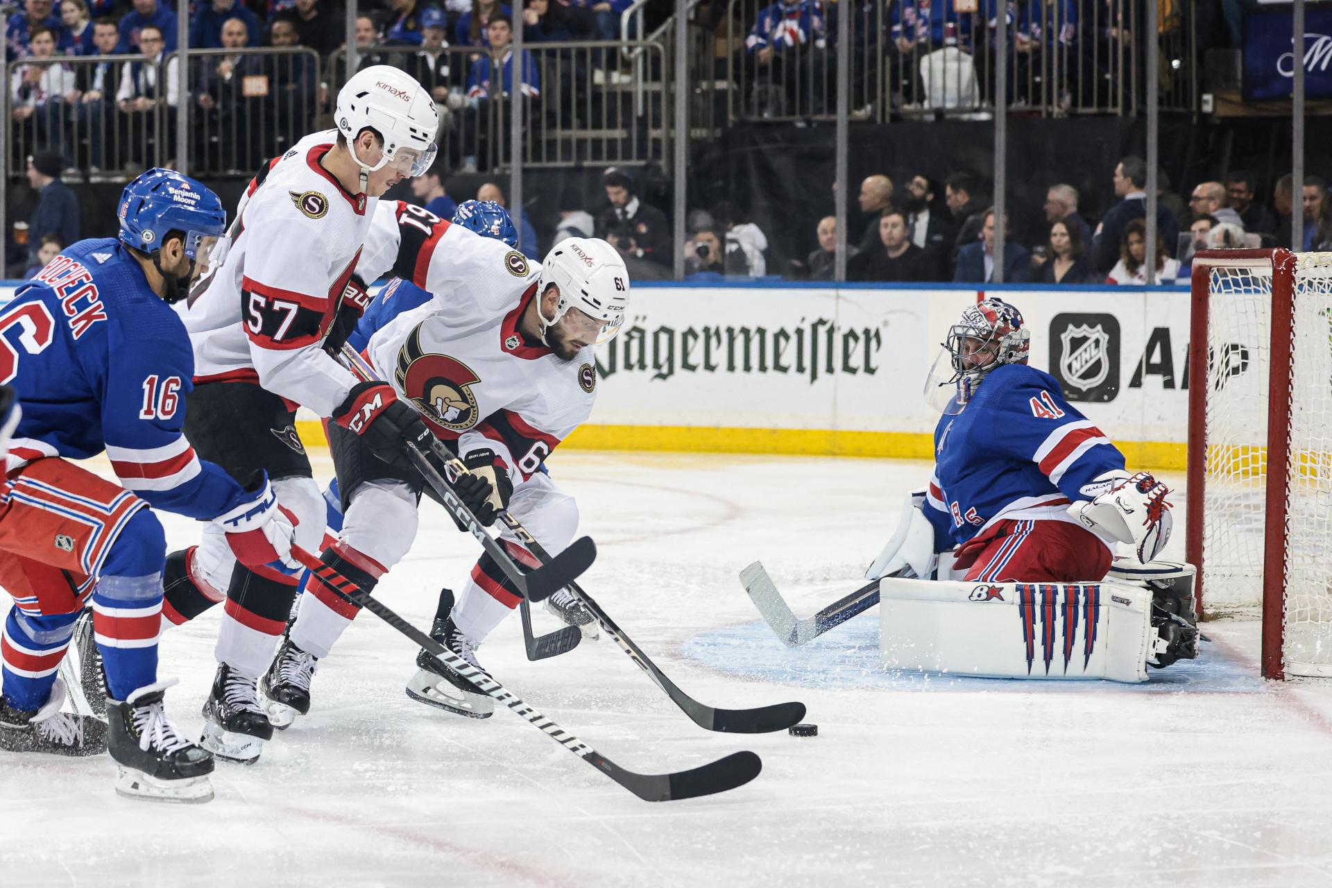 Halák v NHL nezabránil prehre Rangers s Ottawou, Černák nedohral proti Penguins