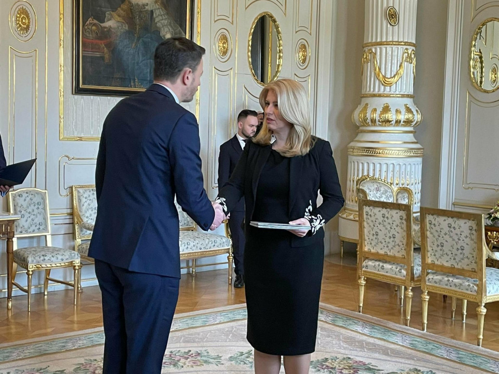 Eduard Heger preber&aacute; poverenie od Zuzany Čaputovej. FOTO: HN/Akos Cs&eacute;pl&ouml;