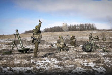 Ruskí vojaci na Ukrajine, ilustračný obrázok. FOTO: TASR/AP