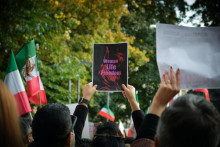 Fotografia zachytávajúca priebeh iránskych protivládnych protestov.