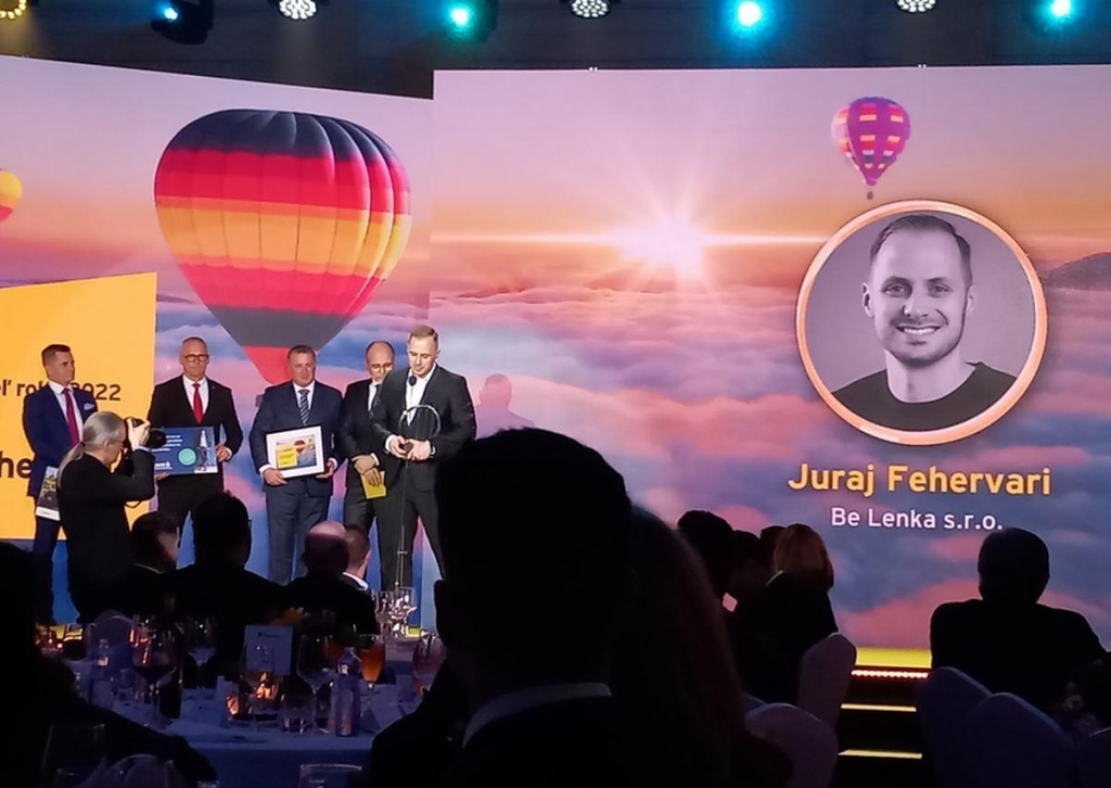 Prestížne ocenenie EY Podnikateľ roka si prevzal Juraj Fehervari, generálny riaditeľ spoločnosti Be Lenka. FOTO: HN/Pavel Novotný