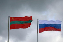 Podnesterská a ruská vlajka. FOTO: Profimedia SNÍMKA: Profimedia