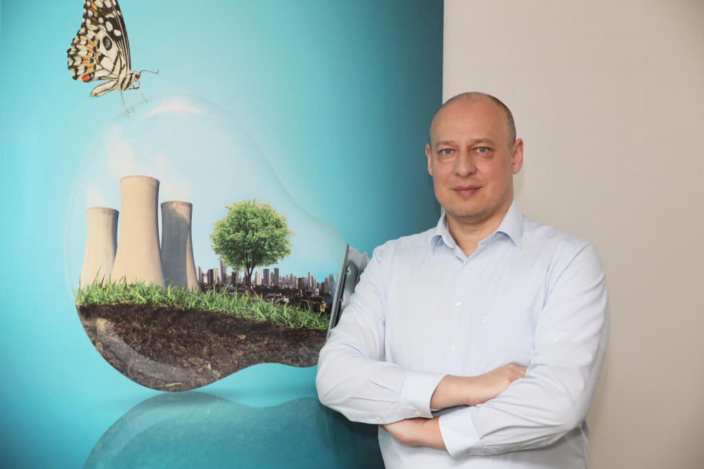 Na snímke generálny riaditeľ Jadrovej energetickej spoločnosti Slovensko Roman Sporina.

FOTO: HN/PETER MAYER