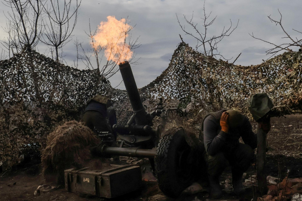Ukrajinskí vojaci v boji. FOTO: Reuters