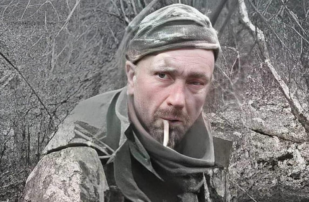 Oleksandr Macijevskyj, ukrajinský obranca, ktorého po zvolaní „Sláva Ukrajine“ zavraždili ruskí okupanti. Reprofoto: Twitter/@WarSvitla