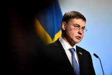 Výkonný podpredseda Európskej komisie Valdis Dombrovskis. FOTO: Reuters