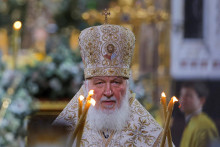 Hlava ruskej pravoslávnej cirkvi patriarcha Kirill. FOTO: Reuters