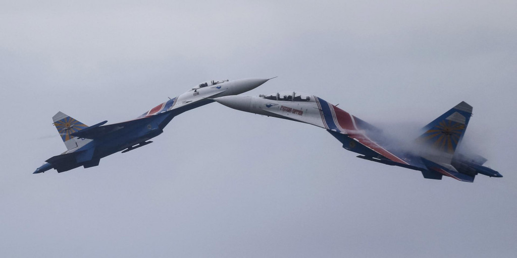 Ruské stíhačky Su-27. FOTO: Reuters