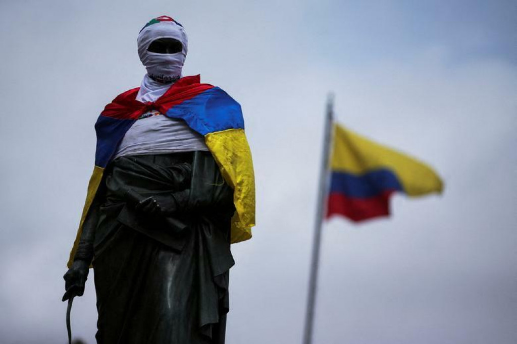 Kolumbijská vlajka. FOTO: Reuters