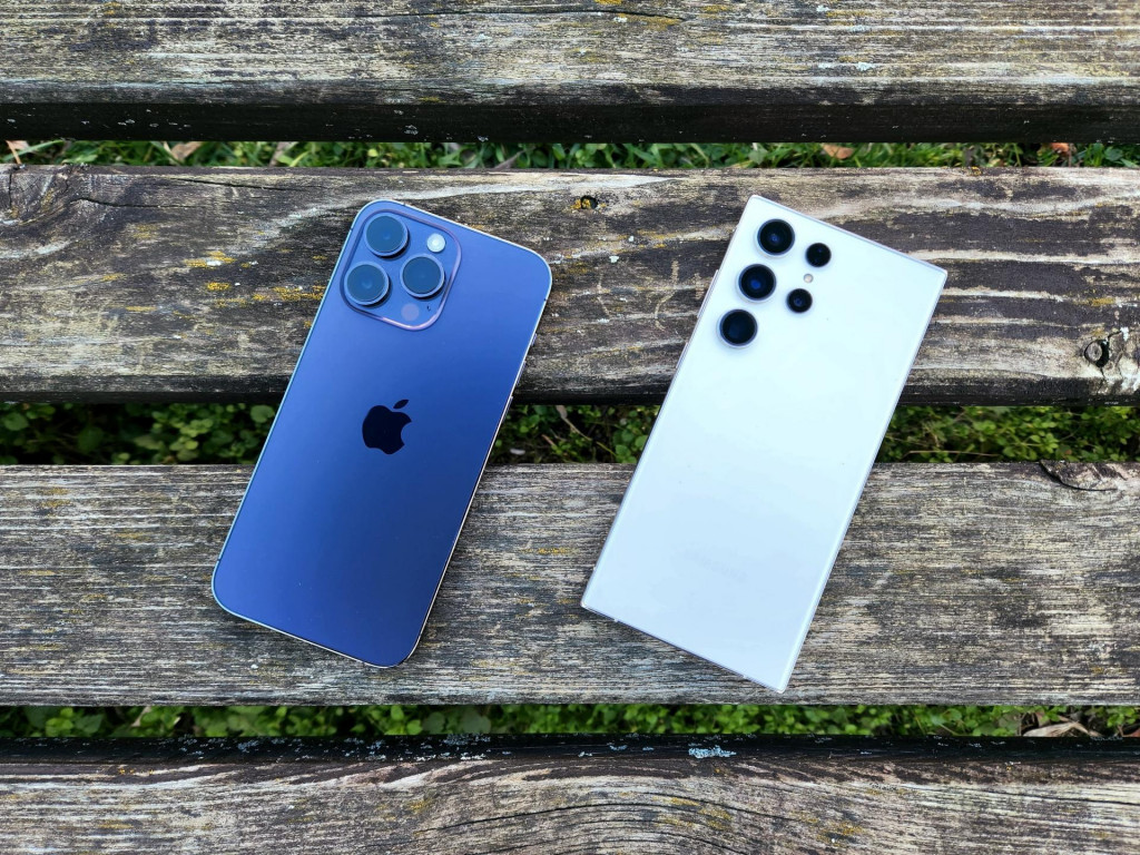 iPhone 14 Pro Max a Samsung Galaxy S23 Ultra