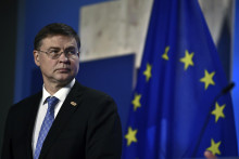 Podpredseda Európskej komisie Valdis Dombrovskis. FOTO: TASR/AP