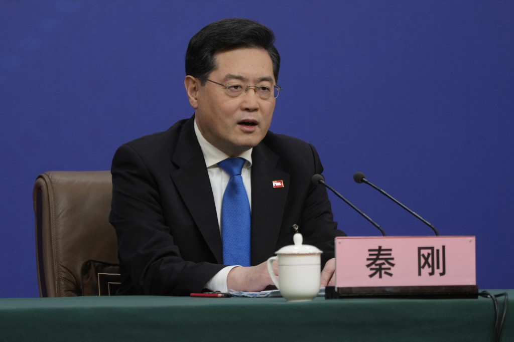 Čínsky minister zahraničných vecí Čchin Kang. FOTO: TASR/AP