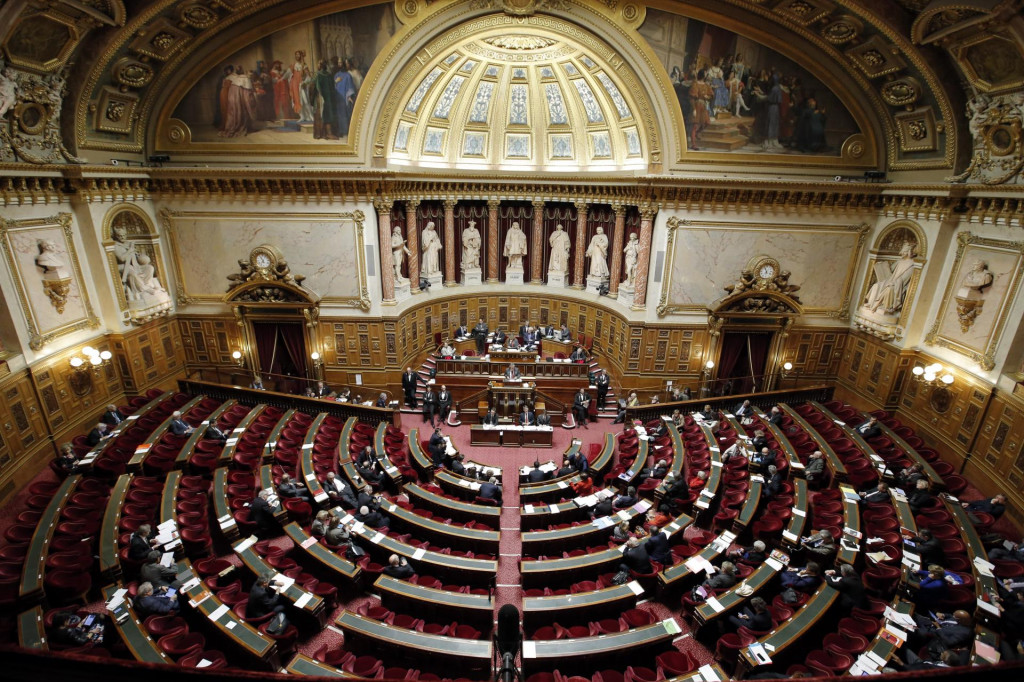 Senát francúzskeho parlamentu v Paríži. FOTO: TASR/AP