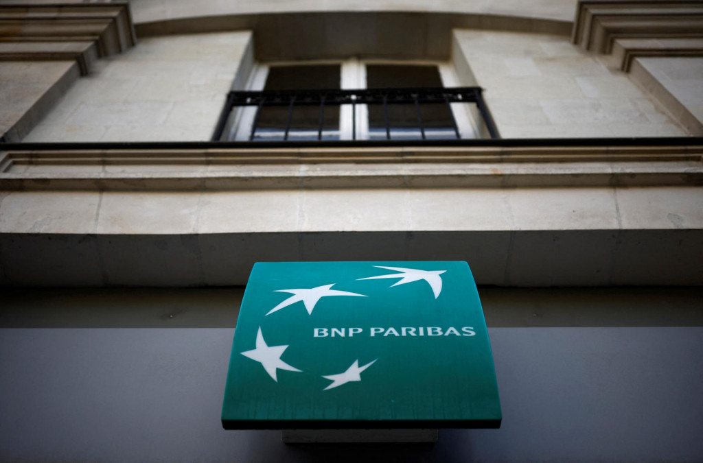Logo francúzskej banky BNP Paribas Personal Finance. FOTO: Reuters