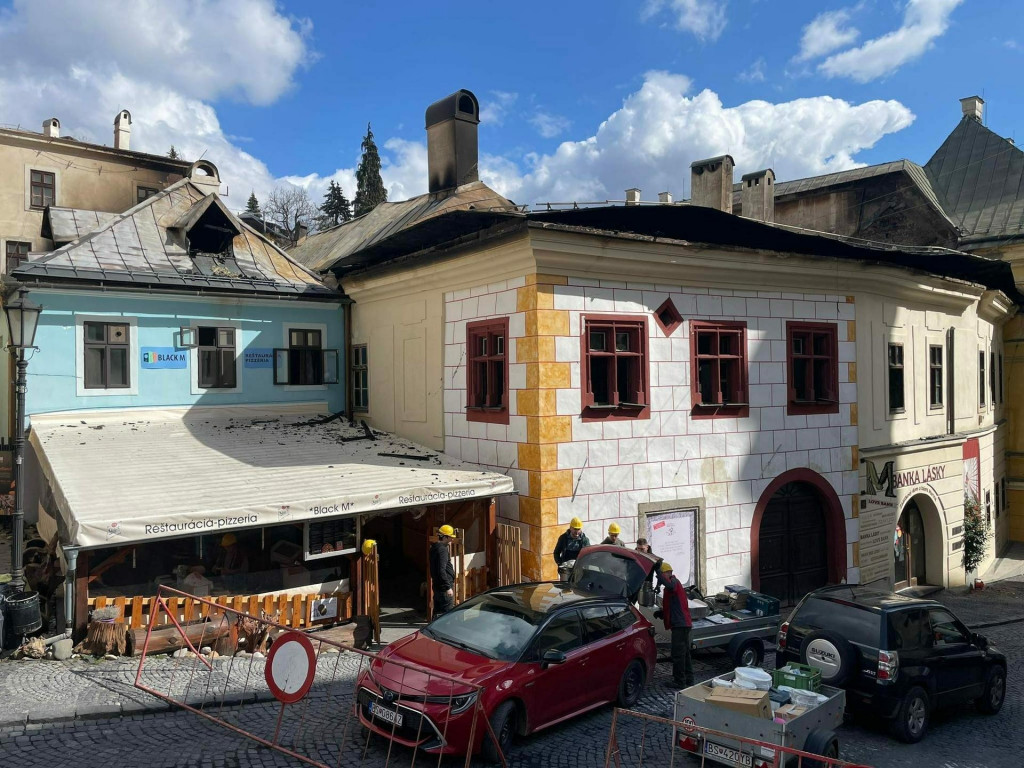 Bansk&aacute; &Scaron;tiavnica po požiari, 21. 3. 2023. FOTO: