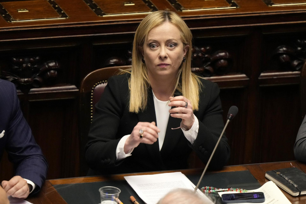 Talianska premiérka Giorgia Meloniová. FOTO: TASR/AP
