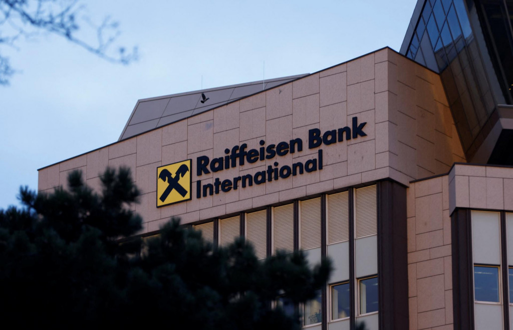 Raiffeisen Bank International pobočka vo Viedni. FOTO: REUTERS