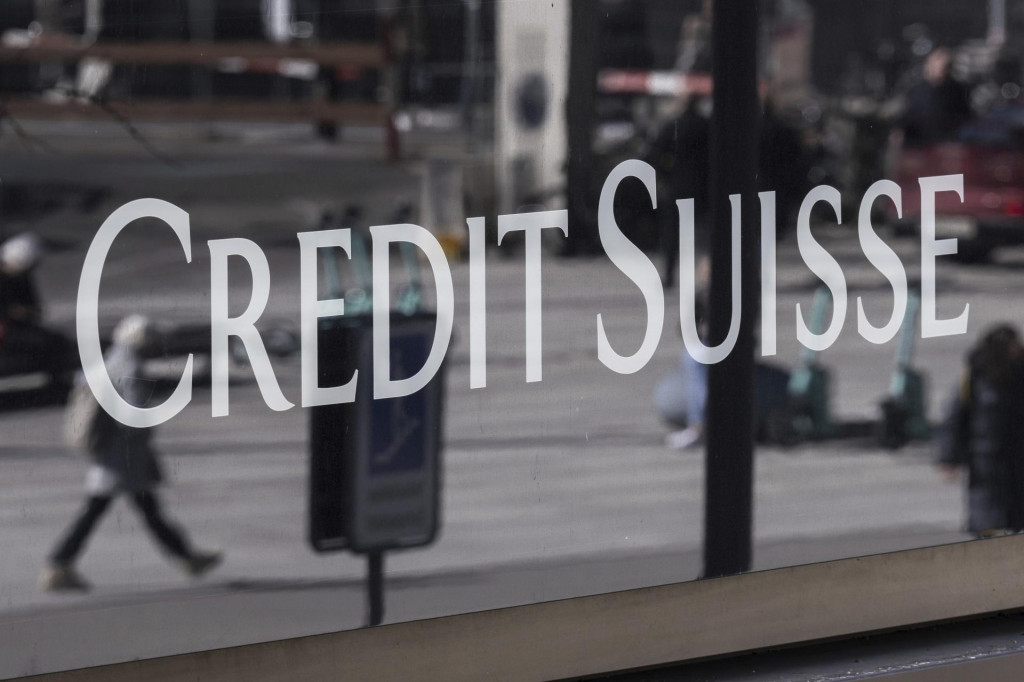 Logo švajčiarskej banky Credit Suisse. FOTO: TASR/AP