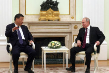 Tak Moskva, ako aj Peking hovorili o Siovej trojdňovej návšteve Ruska zo začiatku tohto týždňa ako o príležitosti na prehĺbenie deklarovaného ”priateľstva bez hraníc” oboch krajín. FOTO: REUTERS