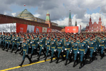 Vojenská prehliadka v Moskve. FOTO: Reuters