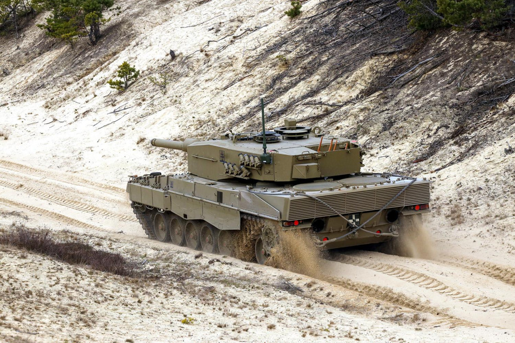 Tank Leopard 2A4. FOTO: TASR/Ministerstvo obrany SR