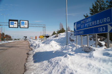 Hraničný priechod medzi Fínskom a Ruskom. FOTO: Reuters​