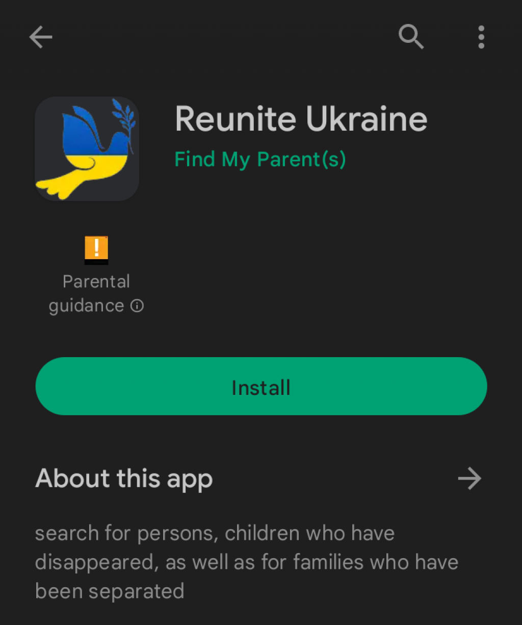 Aplikácia Reunite Ukraine. FOTO: HN/Richard Prutkay