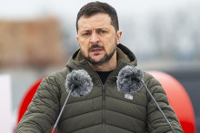 Prezident Ukrajiny Volodymyr Zelenskyj. FOTO TASR/Jakub Kotian