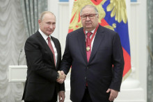 Ališer Usmanov, veľký spojenec ruského prezidenta Putina a jeho dlhoročný kamarát. FOTO: Profimedia.cz