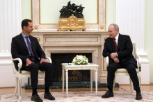 Sýrky prezident Bašár Asad a Vladimir Putin. FOTO: TASR/AP