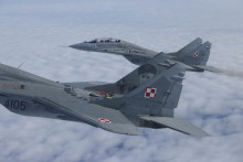 Poľské stíhačky MiG-29. FOTO: Reuters