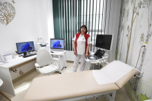 Z otvorenia zrekonštruovaného oddelenia pediatrickej kardiológie v Detskej fakultnej nemocnici (DFN) v Košiciach 18. apríla 2023. Na snímke MUDr. Marta Herichová vo svojej ambulancii. FOTO TASR – František Iván