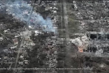 Dlhými mesiacmi bojov zdevastované mesto bachmut. FOTO: Reuters