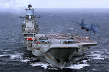 Jediná ruská lietadlová loď Admirál Kuznecov. SNÍMKA: Wikimedia