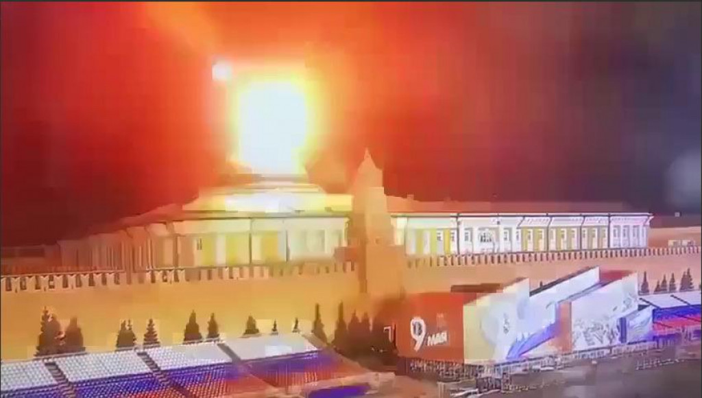 Výbuch nad Kremľom.