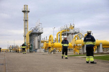 Kompresorová stanica Goleniow počas otvárania plynovodu Baltic Pipe medzi Nórskom, Dánskom a Poľskom v poľskom meste Budno. FOTO: Reuters