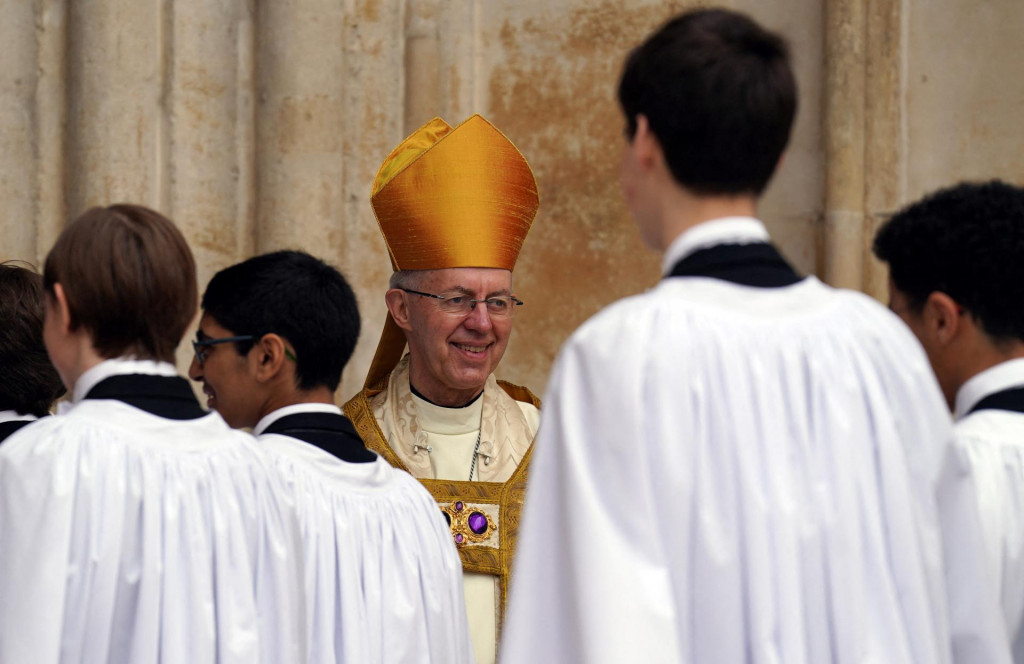 Arcibiskup z Canterbury Justin Welby vo Westminsterskom opátstve. FOTO: Reuters