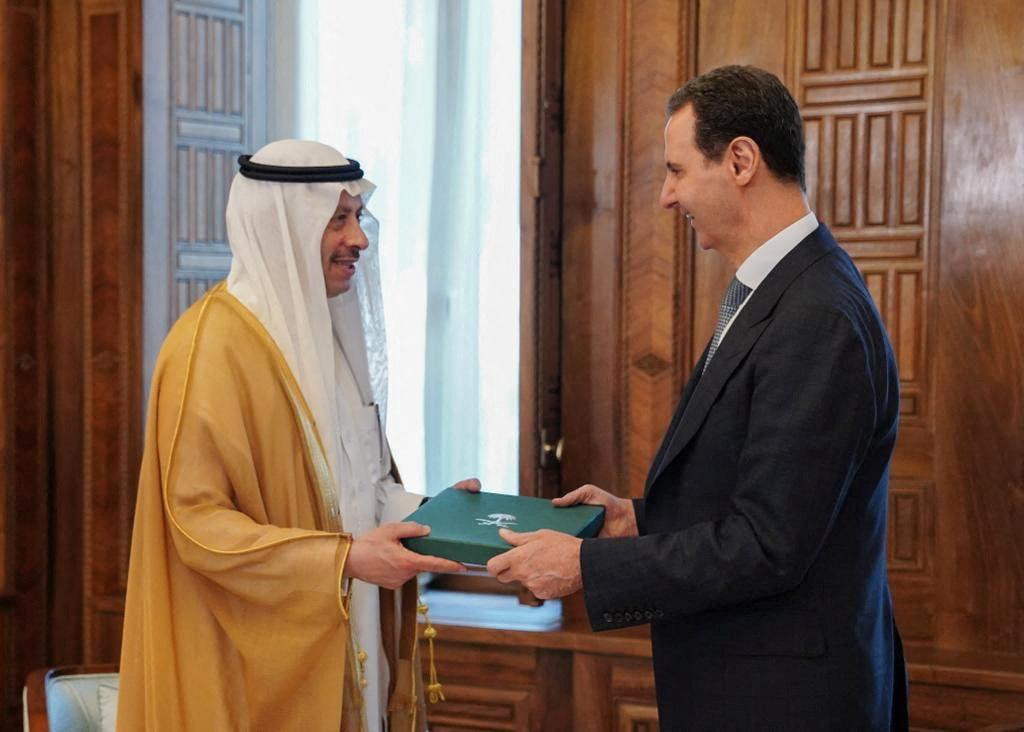 Sýrsky prezident Bashar al-Assad dostal pozvanie od veľvyslanca Saudskej Arábie v Jordánsku, aby sa zúčastnil na samite Ligy arabských štátov v Damasku v Sýrii FOTO: Veľvyslanectvo Saudskej Arábie v Jordánsku