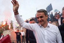 Predseda gréckej vlády Kyriakos Mitsotakis povedie vo voľbách svoju stranu Nová demokracia. FOTO: REUTERS