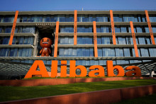 Logo čínskej spoločnosti Alibaba. FOTO: Reuters