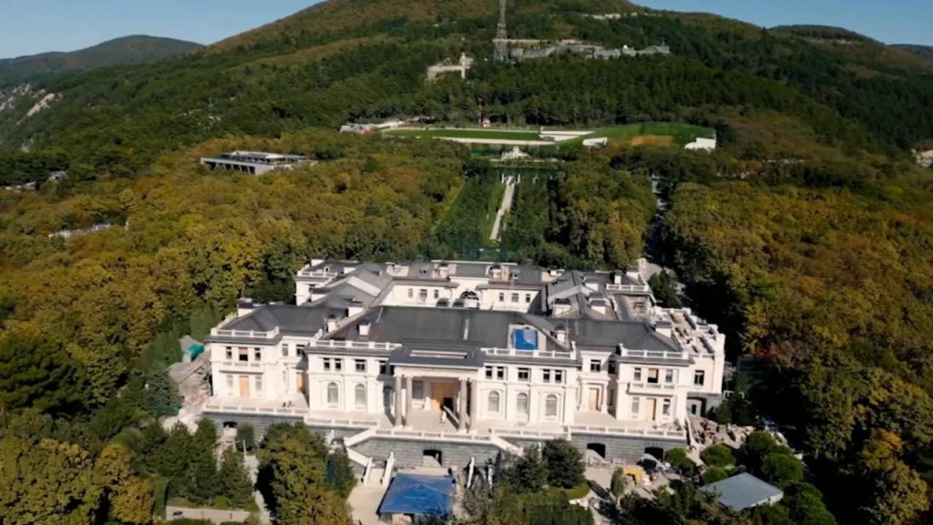 Putinovo luxusné sídlo pri Čiernom mori. FOTO: Alexej Navalnyj