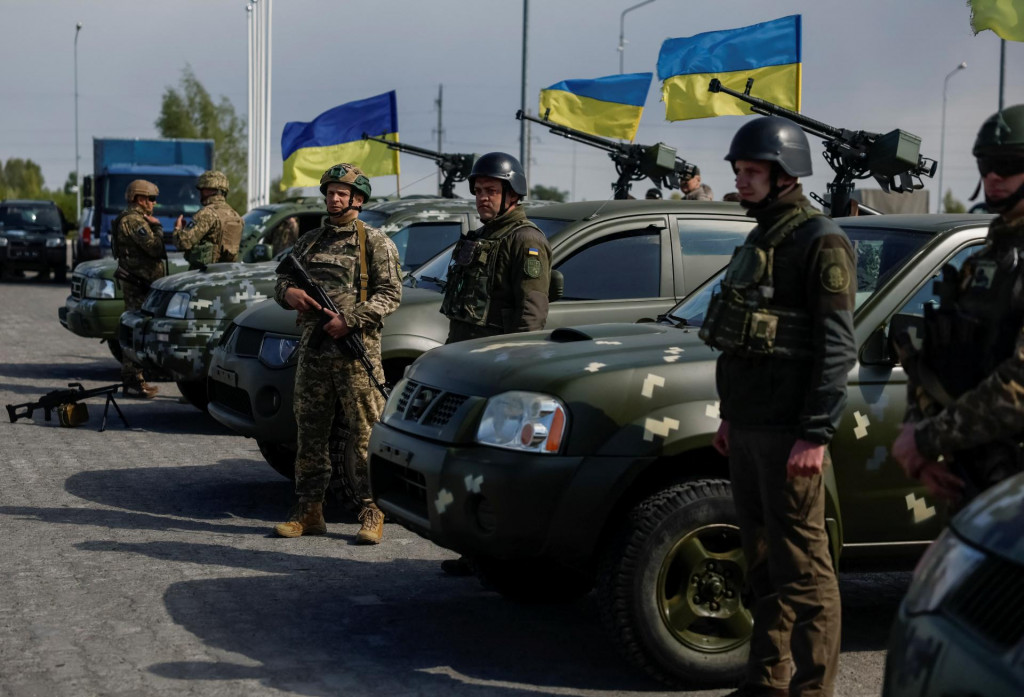Nástup jednotiek ukrajinskej mobilnej protivzdušnej obrany. FOTO: Reuters