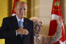 Turecký prezident a prezidentský kandidát Recep Tayyip Erdogan. FOTO: TASR/AP
