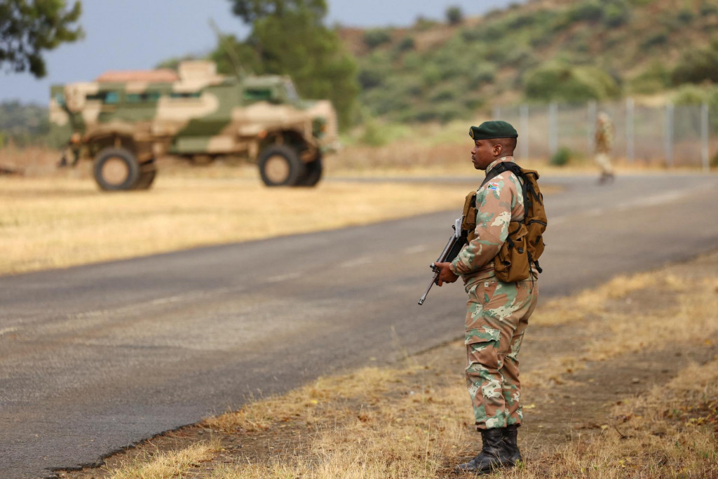 Juhoafrické národné obranné sily. FOTO: Reuters