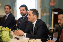 Katarský premiér Muhammad bin Abdarrahmán Ál Sání. FOTO: Reuters
