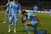 Na snímke izraelský futbalista Anan Khalaili. FOTO: TASR/AP