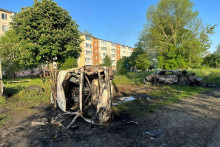 Následky ostreľovanie prihraničných obcí v Belgorodskej oblasti. FOTO: Reuters